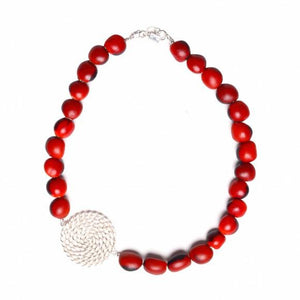 Symbol of Life Good Luck Adjustable Necklace for Women w/Meaningful Seed Beads 18”-20” - EvelynBrooksDesigns