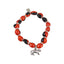 Tiger/Puma Charm Stretchy Bracelet w/Meaningful Good Luck, Prosperity, Love Huayruro Seeds