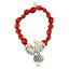 Tree of Life Charm Stretchy Bracelet w/Meaningful Good Luck, Prosperity, Love Huayruro Seeds