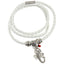 White Leather Adjustable Meaningful Good Luck Charm Bracelet - EvelynBrooksDesigns