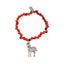 Zebra Charm Stretchy Bracelet w/Meaningful Good Luck, Prosperity, Love Huayruro Seeds - EvelynBrooksDesigns