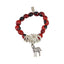 Zebra Charm Stretchy Bracelet w/Meaningful Good Luck, Prosperity, Love Huayruro Seeds - EvelynBrooksDesigns